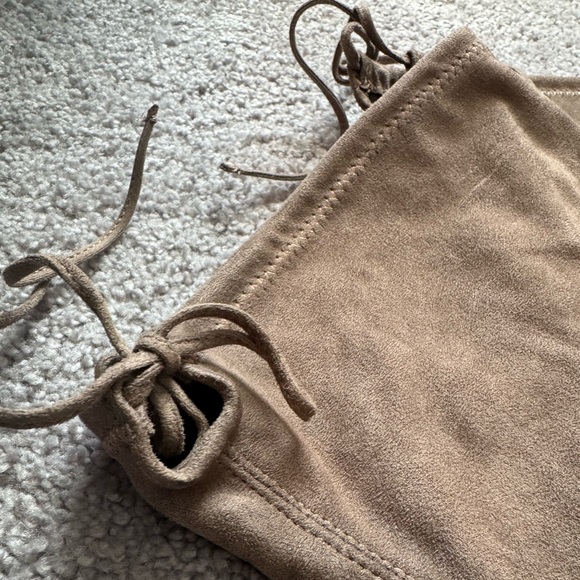 Women’s Size 10 Beige Tan Suede Thigh High Boots - Picture 7 of 8